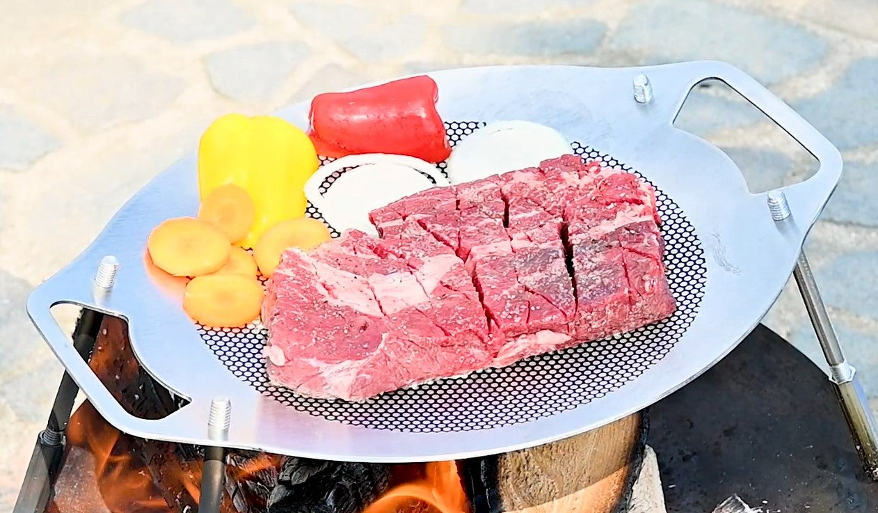 画像をギャラリービューアに読み込む, 【Lagurus(ラグラス)】フルステンレス製グリドルパン「All-round PLATE」