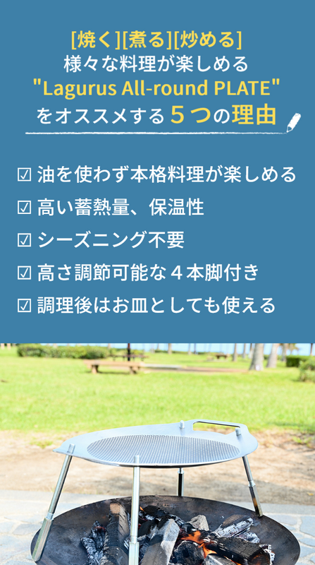画像をギャラリービューアに読み込む, 【Lagurus(ラグラス)】フルステンレス製グリドルパン「All-round PLATE」